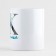 Ceramic mug "K - Ksenia", 320 ml, white color