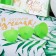 Gift set "Queen of tropics" kitchen apron 50cm x 70cm and baking forms