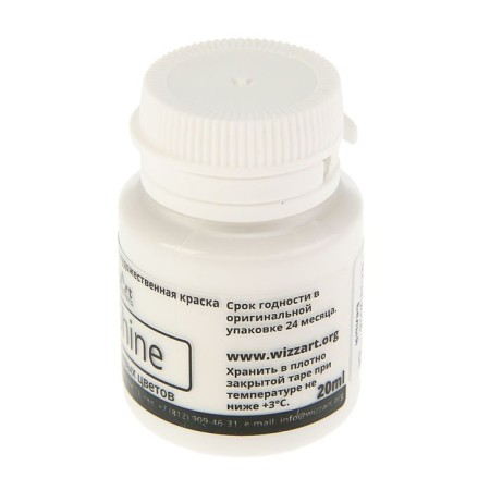 Acrylic glossy paint 20 ml, Wizzart Shine, white, frost -resistant-1
