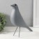 Souvenir Polystone "Bird" gray 28x23.5 cm