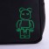 School backpack of artificial leather "Neon" 27x23x10 cm