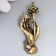 Souvenir brass "Hand with lotus" 4.5x1.5 cm
