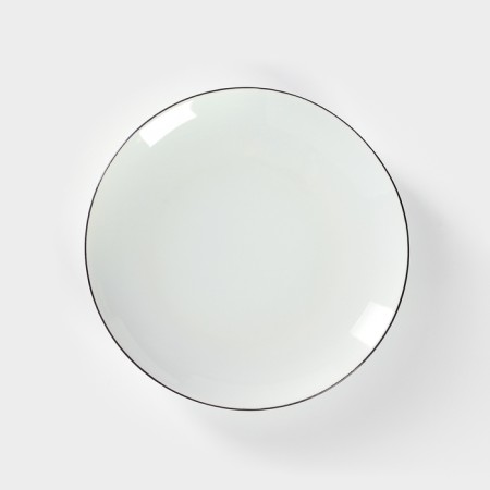 Porcelain plate "Palette", d = 17.5 cm, white