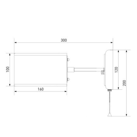 Bra Nikolas 1x40W E14, chrome 31x16x12 cm-2