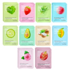 A set of moisturizing, fabric facial masks 