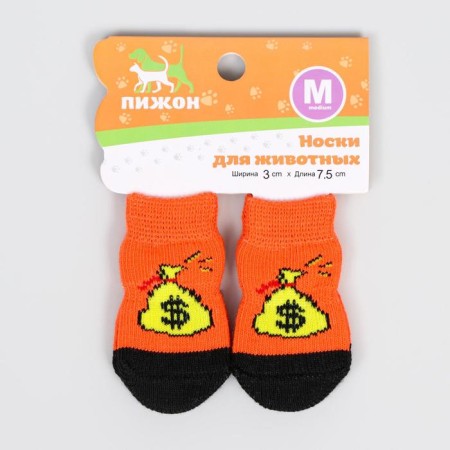 Socks non -slip "bag of money", m (3/4 * 7 cm), set 4 pcs-1
