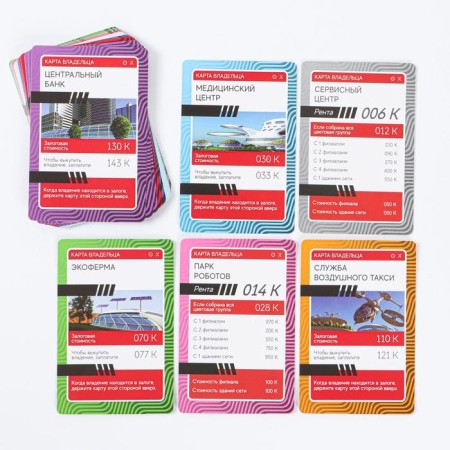 Board Economic Game "Money Polys. City of the future ", 210 bills, 10+-8