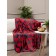 Texrepublic blanket, size 180x200 cm, red color
