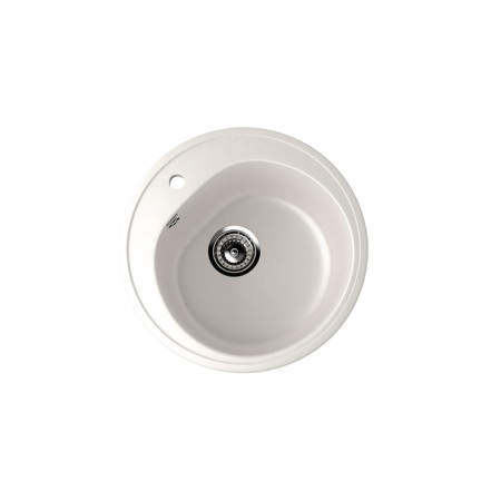 Kitchen wash Ulgran u101-331, d = 500 mm, white color