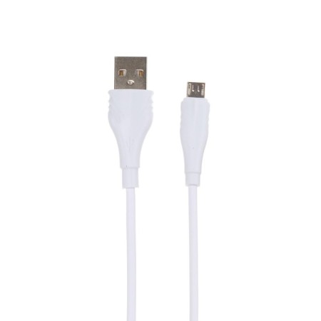 Cable Borofone BX18, Micro USB - USB, 2.4 A, 1 m, white-1