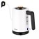 Electric ketter KitFort KT-6642, for cooking coffee, plastic, 0.8 l, 1600 watts, black and white