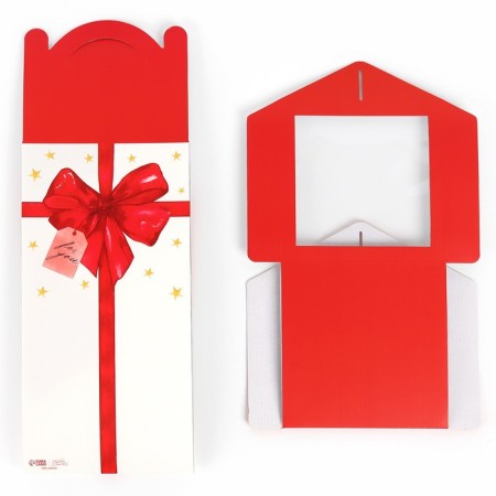 Confectionery box with a window, a chest, “bow”, 20 x 20 x 20 cm-5