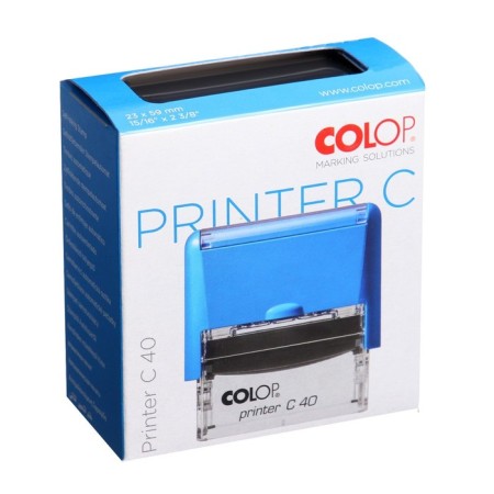 Equipment for the stamp automatic Colop Printer Sompact 40, 23 x 59 mm, black case-1