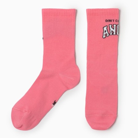 Women's socks, pink color, size 23-25