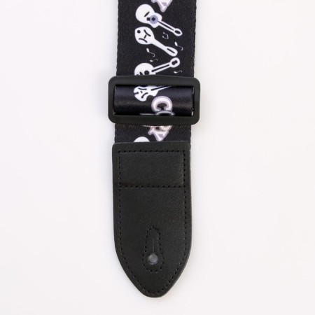 Belt for guitar "Tools" length 60-117 cm, width 5 cm, 12 mediators as a gift-3