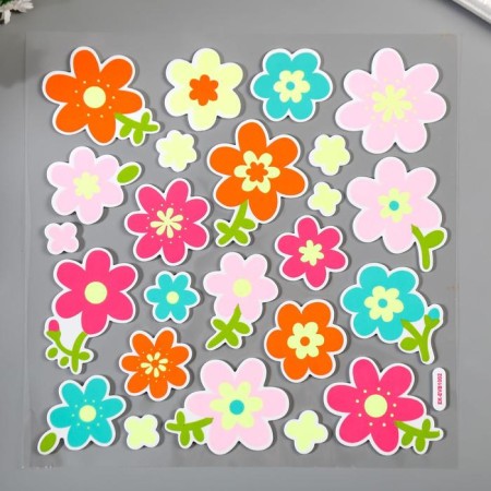 Phosphorus sticker EVA "Lumining drawings" MIX 41x33 cm-2