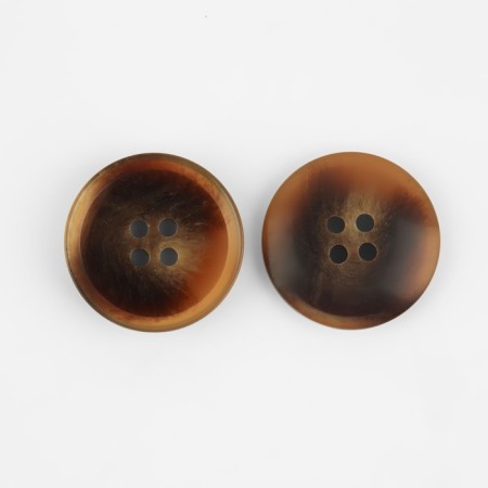A set of buttons, 4 punctures, d = 25 mm, 10 pcs, brown color-2