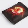 Women's wallet with lightning, black color