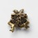 Brooch "Bell", color blue-green in gold