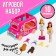Game set "Fashion Travel": Trailer for travel, accessories, dolls, mix
