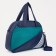 Sports bag with lightning, without lining, external pocket, blue/turquoise color
