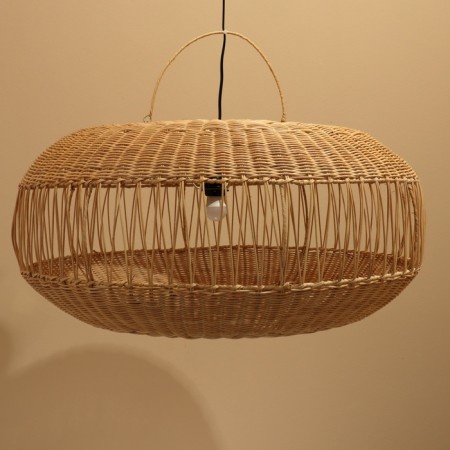 Ceiling Lamp from the rattan "Pearl", 1 × 120 W, E27, 80 × 80 × 40 cm-2
