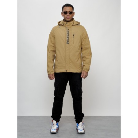 Sports male jacket, size 50, beige color-7