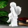 Figure "Angel with a bowl" White, 13x15x43cm