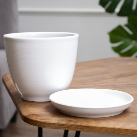 Pot floral white, 1 liter-1