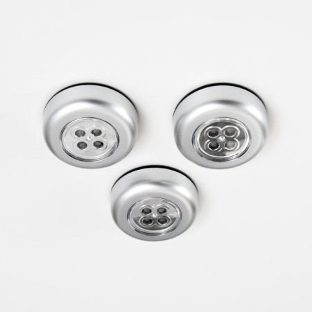 Lumina Night -bend "PushLite" 4xled 1.5W battery AAA 7cm. silver-1