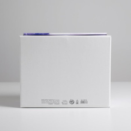 Gift folding box, packaging, “lavender”, 31.2 x 25.6 x 16.1 cm-3