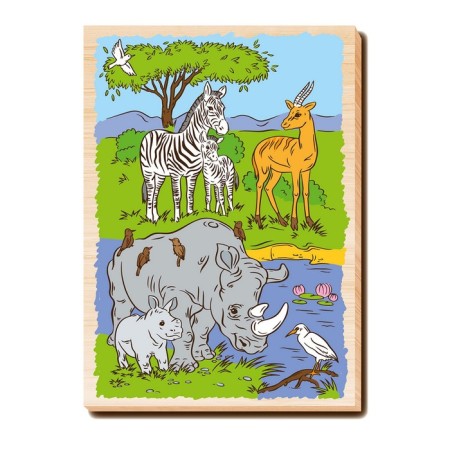 Board for burning and painting "Africa" ​​A4, 1 pc.-3