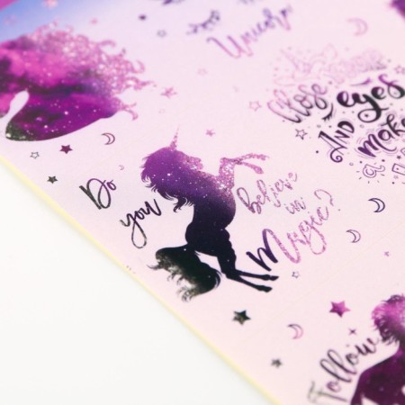 Paper stickers "Unicorns", 11 × 15.5 cm-2