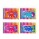Flomasters 24 colors with a bullet -shaped tip, in a plastic penal penet of dino mix