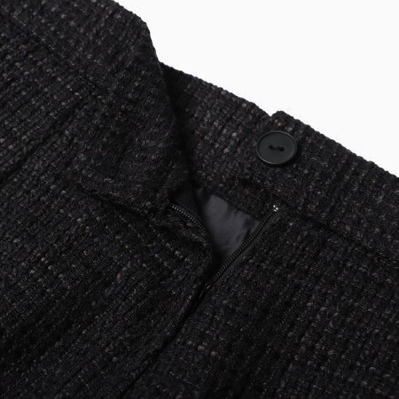 Maxi skirt Women's tweed MIST R.46, black-4