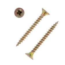 Self -tapping screws universal tundra Krep 4.5x40 mm, yellow zinc, 200 pcs.