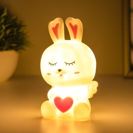 Nightlight "Angel Bunny" LED 1W 3x LR44 white 6x6.5x12cm Risalux-2