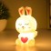 Nightlight "Angel Bunny" LED 1W 3x LR44 white 6x6.5x12cm Risalux