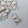 Decor for creativity Metal "Bear" silver 1.6x1 cm