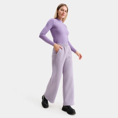 Women's pants, lavender color, size 48-1