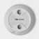 Ceramic soap dish "Rosalin", white-black color