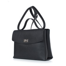Female bag, artificial leather, 285x220x110 cm, black