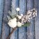 Decor "Winter charm" apple berries Flower in white, 25 cm