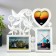 Photo frame plastic in 3 photos 10x15, 12x12 cm "breeze" white 30x32x2 cm