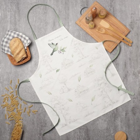 Apron Ethel "Cook with soul" 60x70cm, 100% HL, sarzha 190 g/m2-6