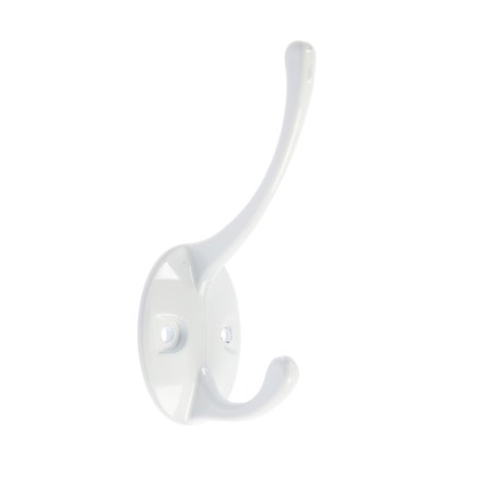 Hook furniture tundra TKD002 Light, two -rod, white, 4 pcs TMP-3