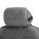 Kit on the seat, natural wool, 145x55 cm, gray
