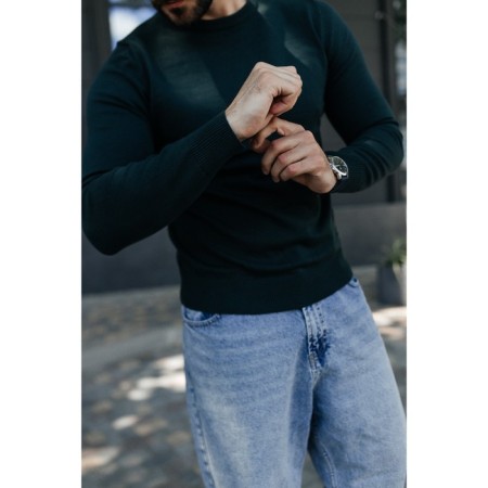 Jumper male ise, size 56, emerald color-14