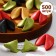 Cookies with a prediction of good luck (sand), color mix, 500 pcs