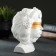 Kashpo - organizer "Gorgon Medusa" White with gold, 13x15x11cm